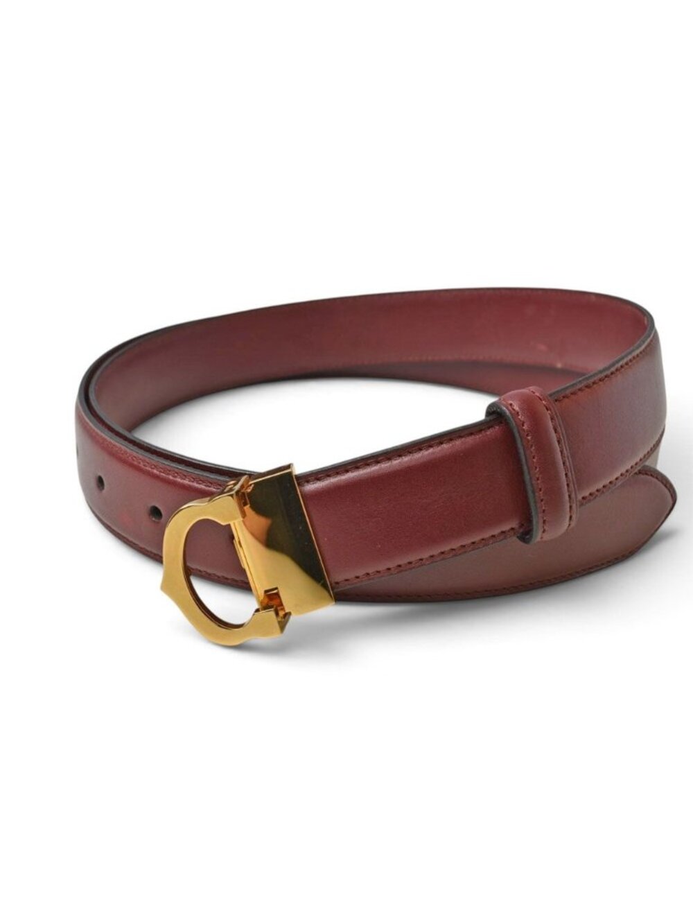 Cartier Belt Vintage Leather Must de Cartier Bordeaux